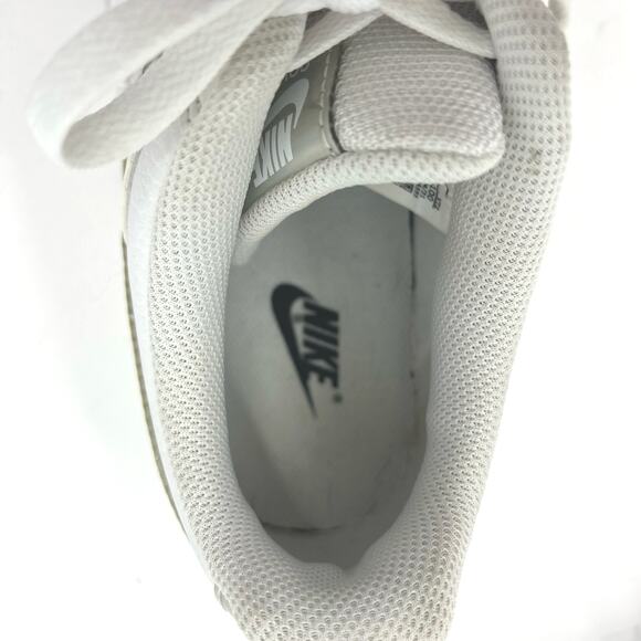 Nike Womens Court Vision Low White Iridescent Shiny Swoosh Sneakers Size 9.5 - Picture 8 of 9